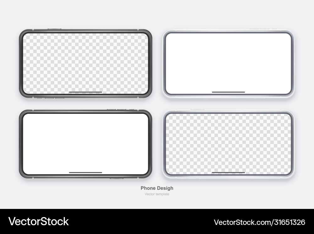 Mock up phone with empty screen for business Mock up phone with empty screen for business vector image