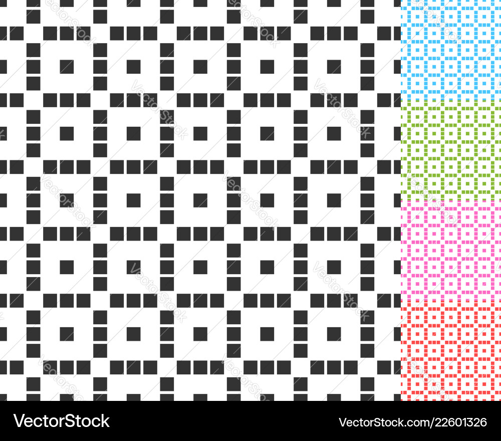 Monochrome repeatable pattern with structure Vector Image