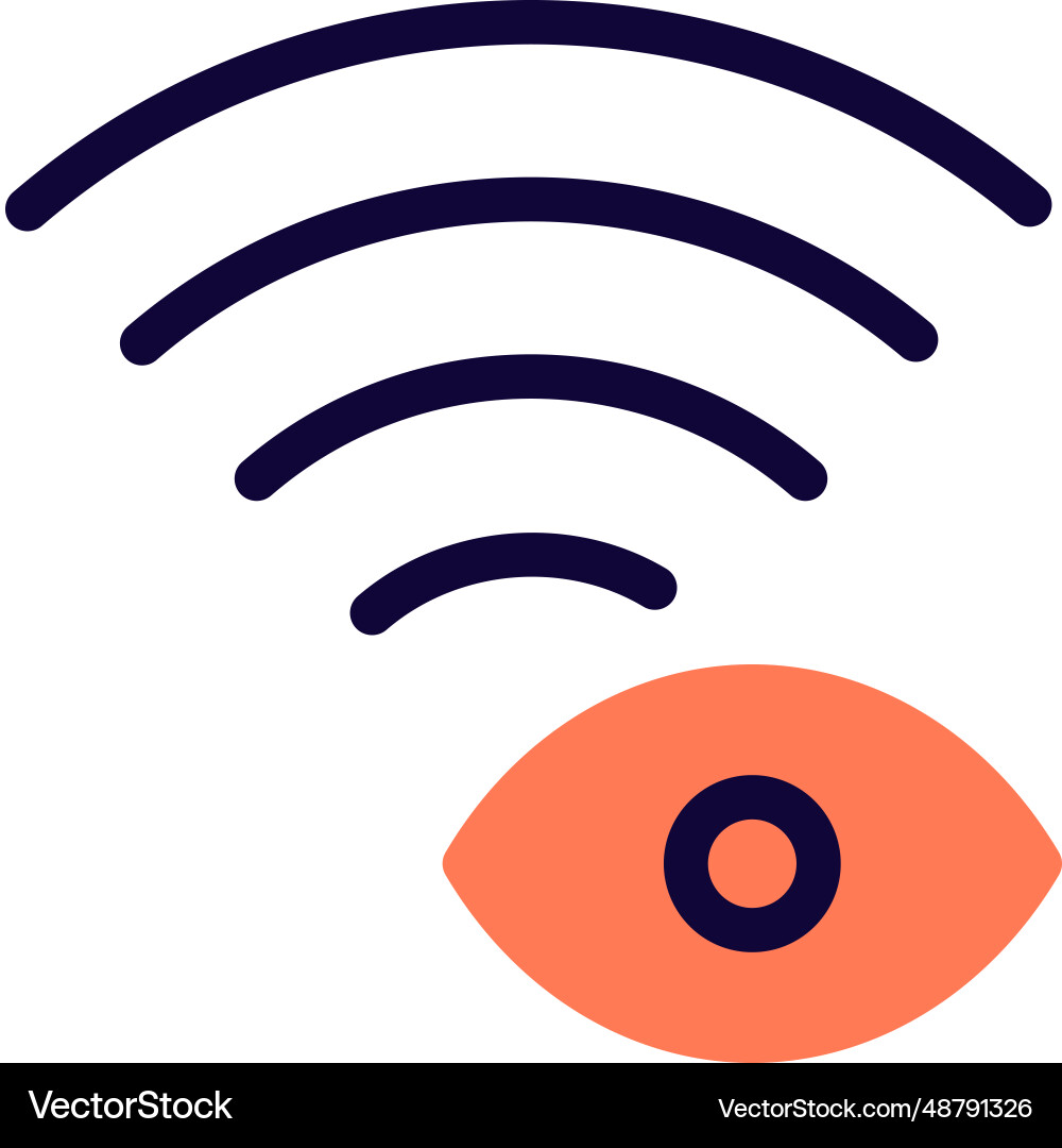 Streaming live video via wireless connection Vector Image