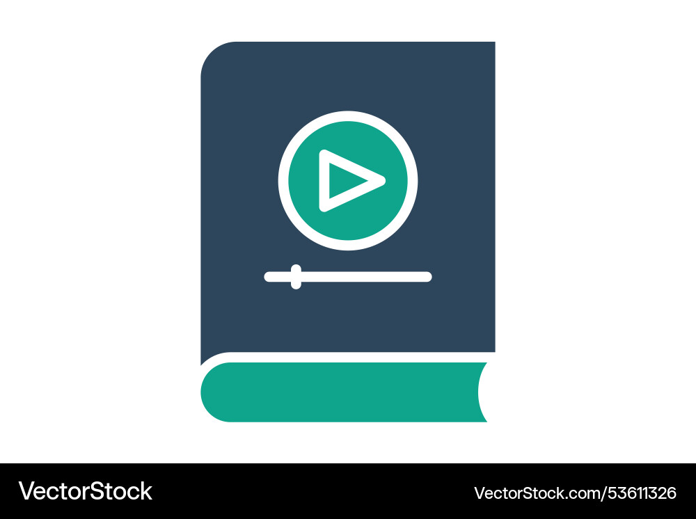 Tutorial solid icon Vector Image