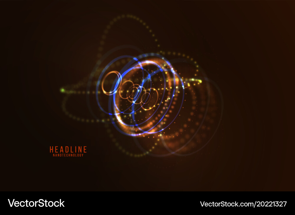 Abstract futuristic hud 3d object Vector Image