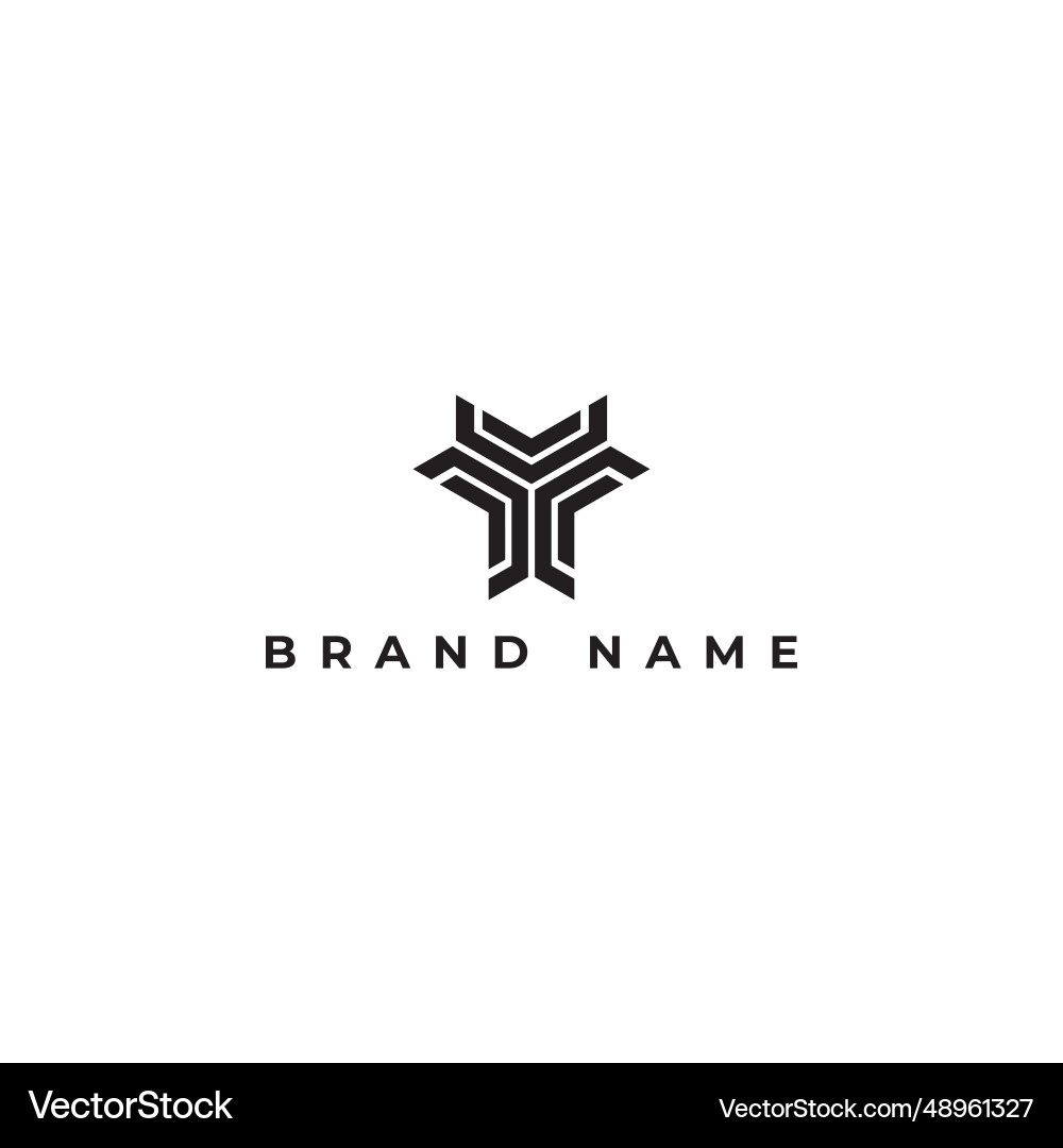 Abstract initial letter t logo design Vector Image