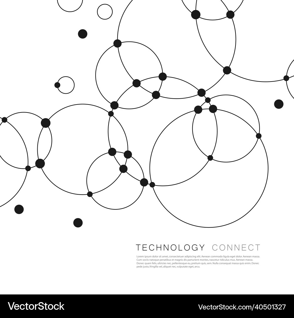 Background with overlapping circles Background with overlapping circles Vector Image