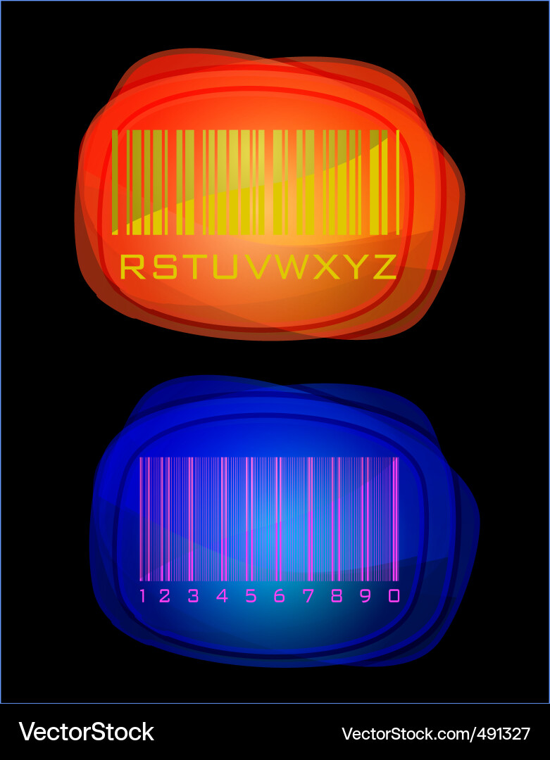 Bar code set vector image