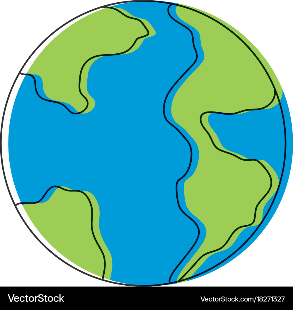 Earth planet icon Royalty Free Vector Image - VectorStock