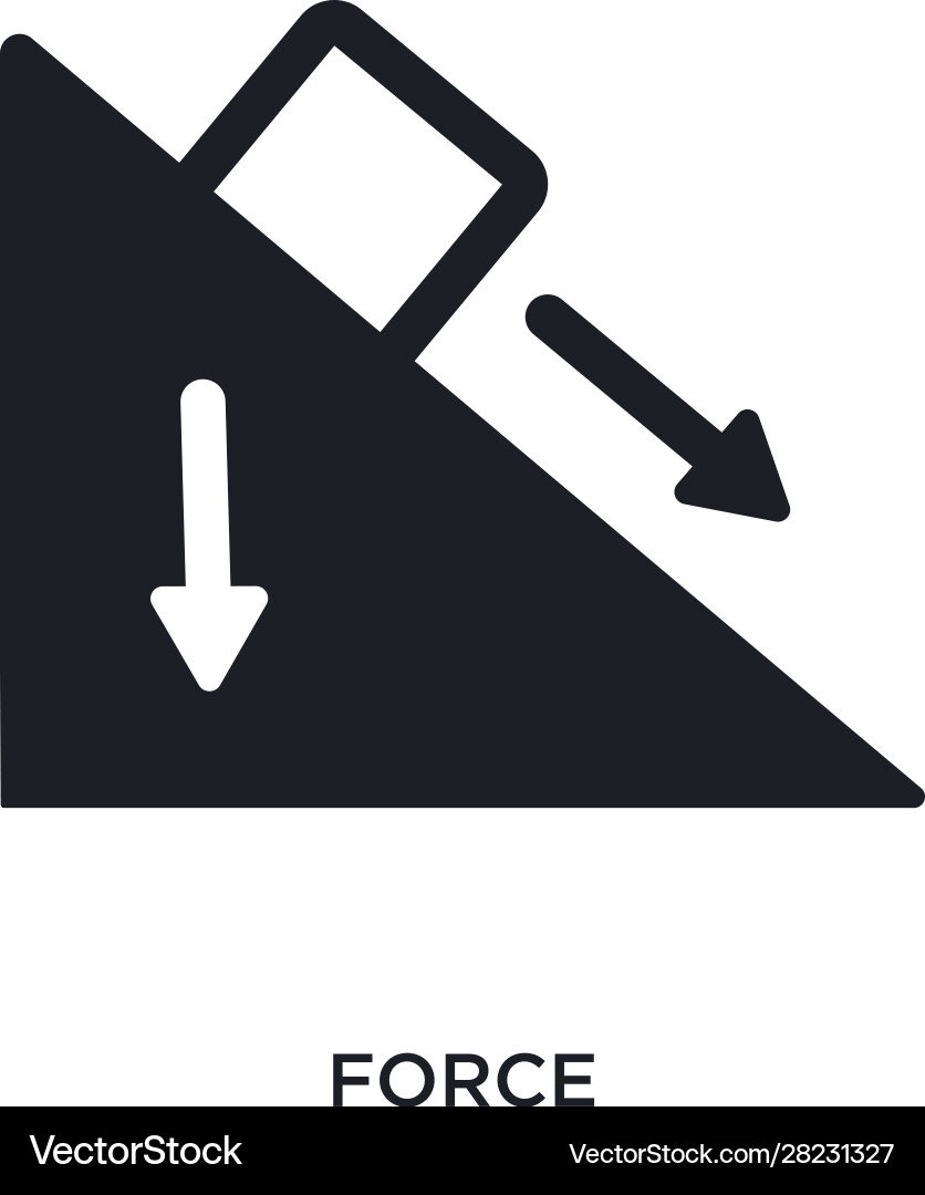 Force isolated icon simple element from science Vector Image