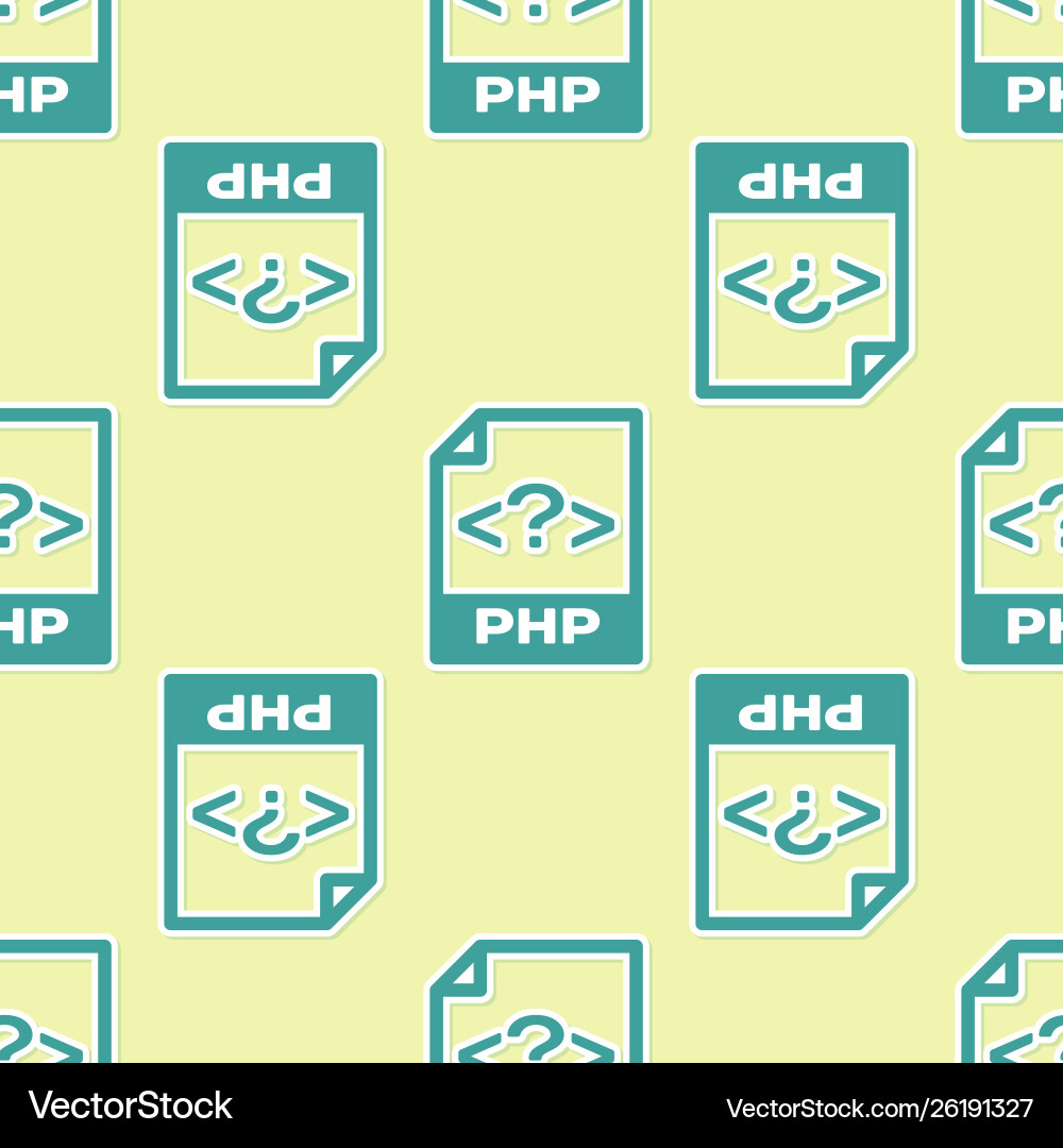 Green php file document icon download button Green php file document icon download button vector image