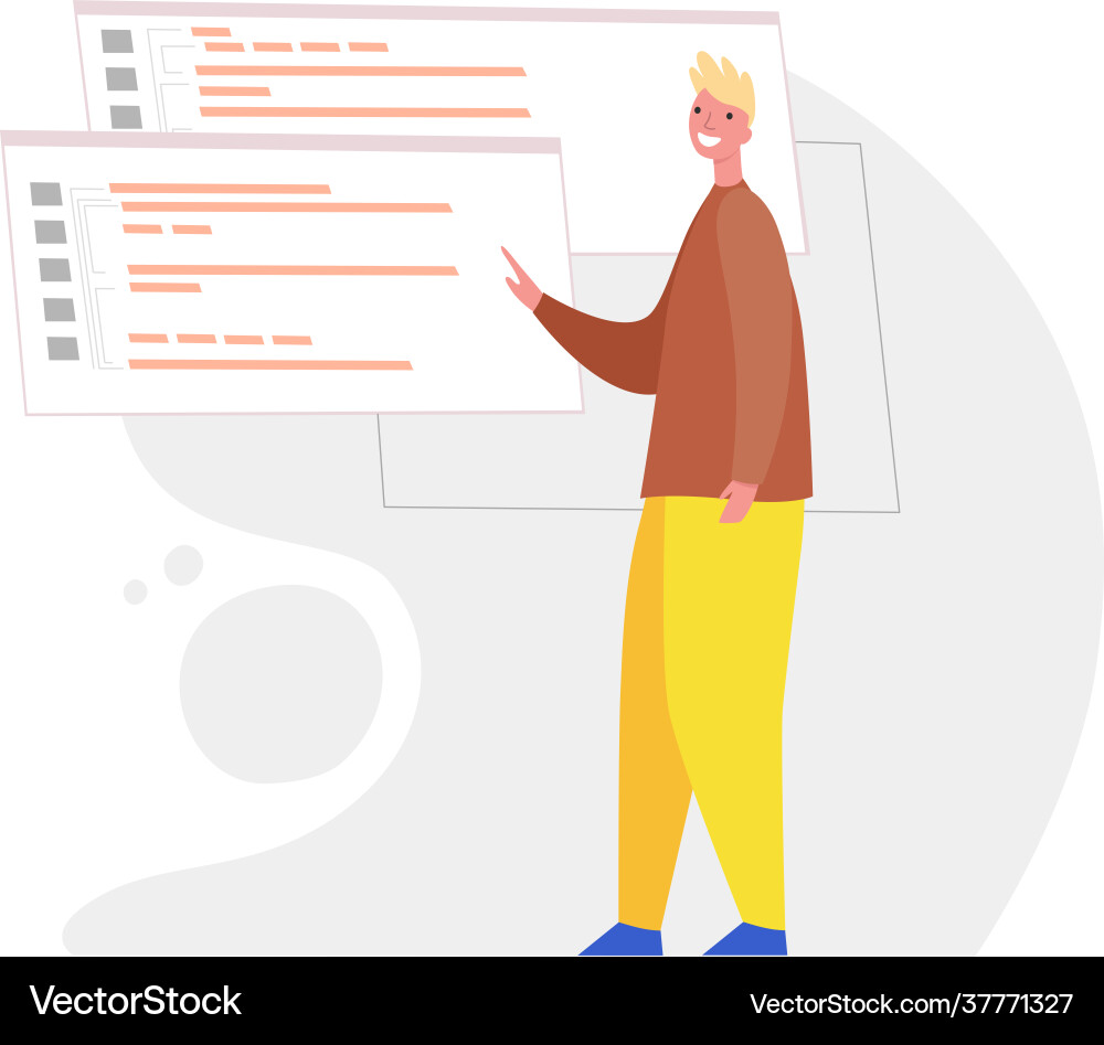 Programmierer arbeiten an Web-Entwicklung Computer Programmierer arbeiten an Web-Entwicklung Computer vektorbild