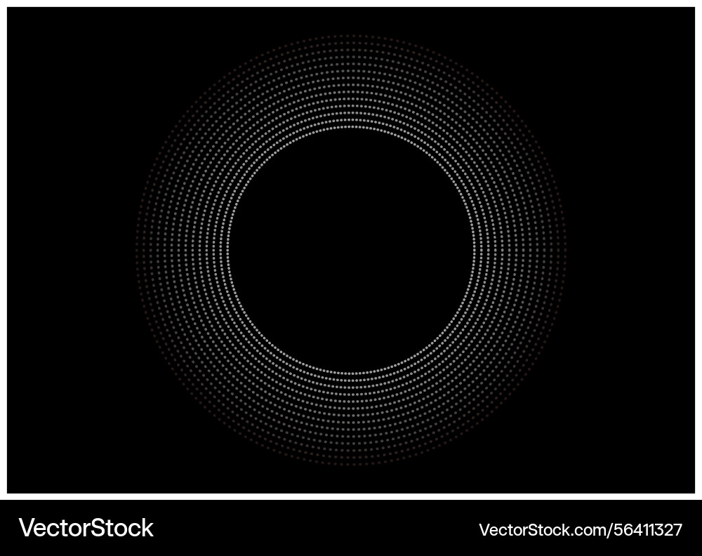 Round dot pattern frame and background Round dot pattern frame and background vector image