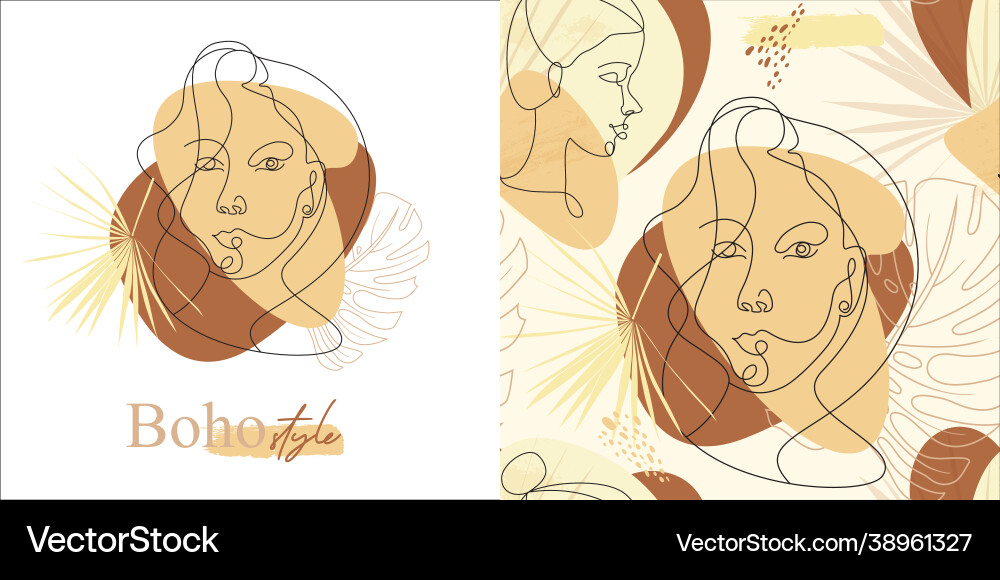 Set seamless modern abstract pattern Set seamless modern abstract pattern Vector Image