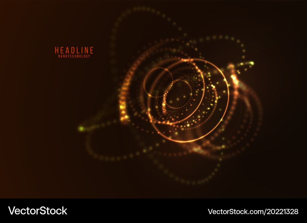 Abstract futuristic hud 3d object vector image