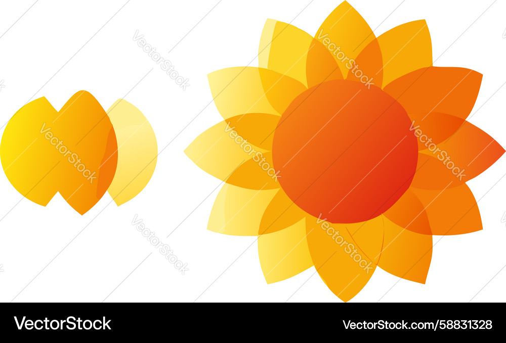 Abstract layered circles with gradient effect Vector Image