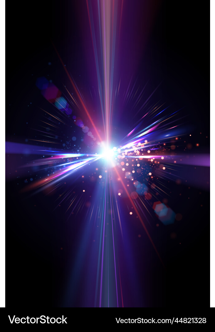 Abstract light flash effect with rays and sparks Abstract light flash effect with rays and sparks vector image
