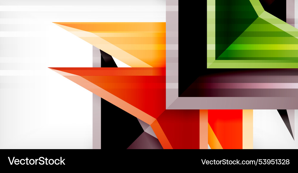 Arrows with 3d effect abstract background Vector Image
