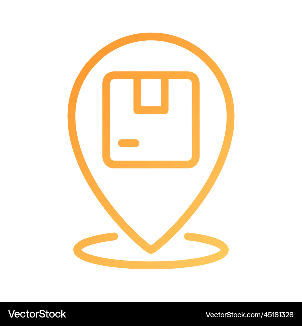 Deliver to location pixel perfect gradient linear Deliver to location pixel perfect gradient linear vector image