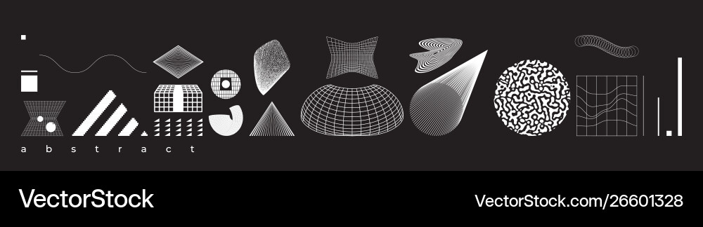 Dynamic Geometric Patterns vector image