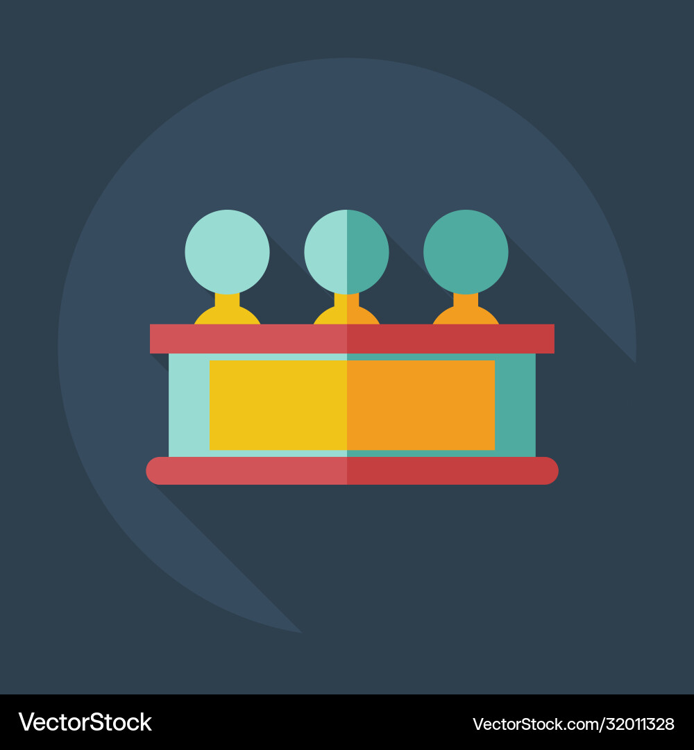 Flat modern design with shadow icons judge Flat modern design with shadow icons judge vector image