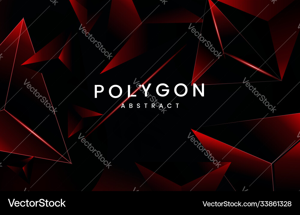 Red abstract triangular background with modern Red abstract triangular background with modern vector image