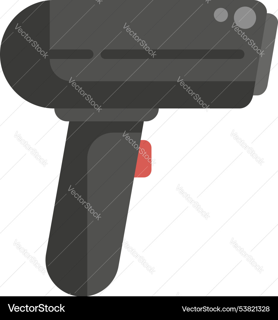 Scanner scanning bar code using laser beam modern Scanner scanning bar code using laser beam modern vector image
