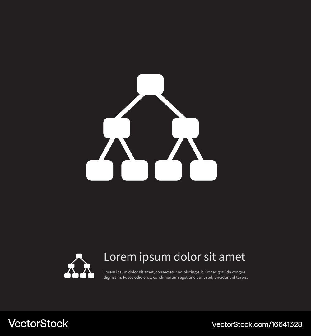 Team Hierarchy Structure Icon vector image