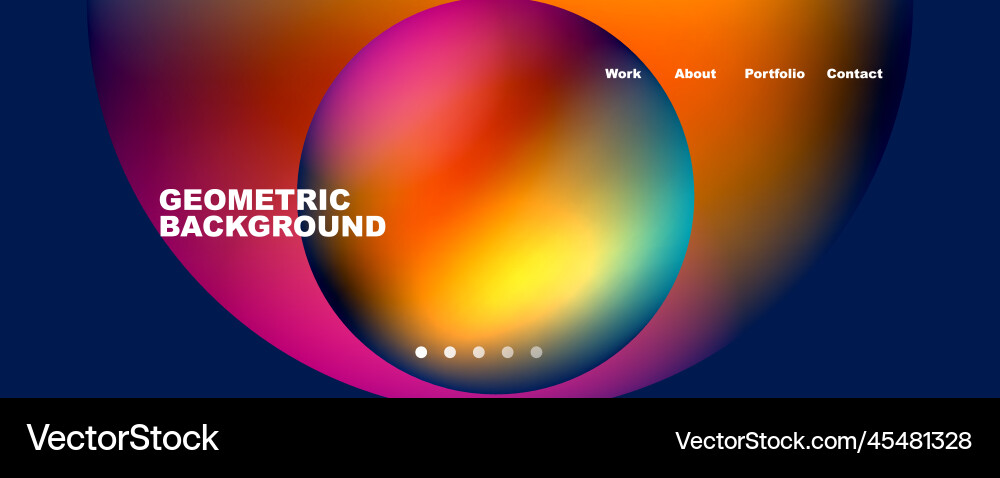 Trendy simple circle gradient abstract background Vector Image