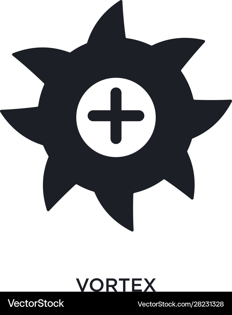 Vortex isolated icon simple element from science Vector Image