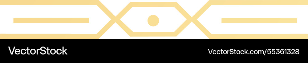 Yellow geometric patterns creating horizontal Yellow geometric patterns creating horizontal vector image