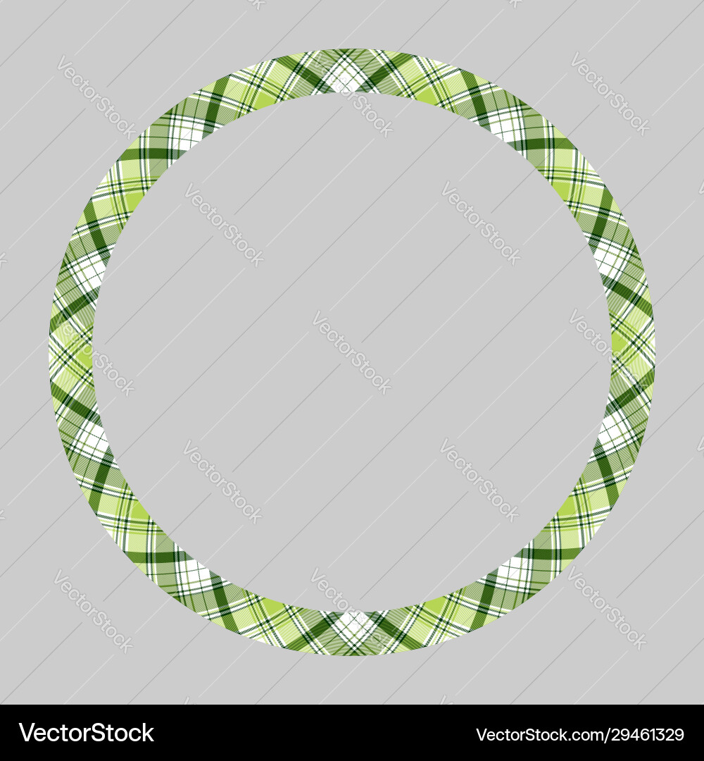 Circle borders and frames round border pattern vector image