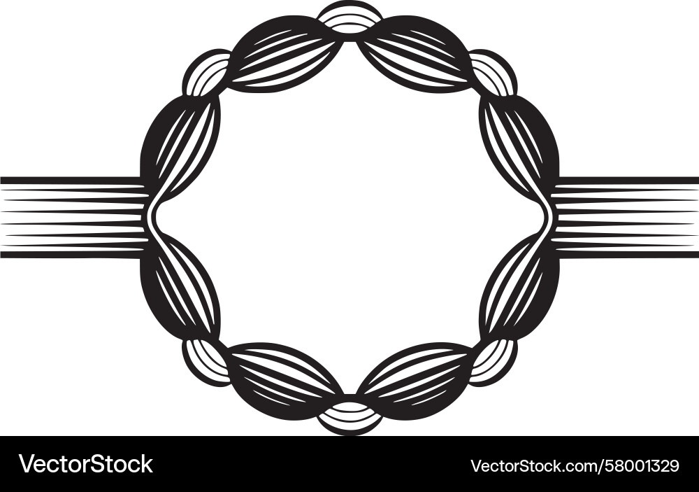 Circular Black Pattern Vector Image