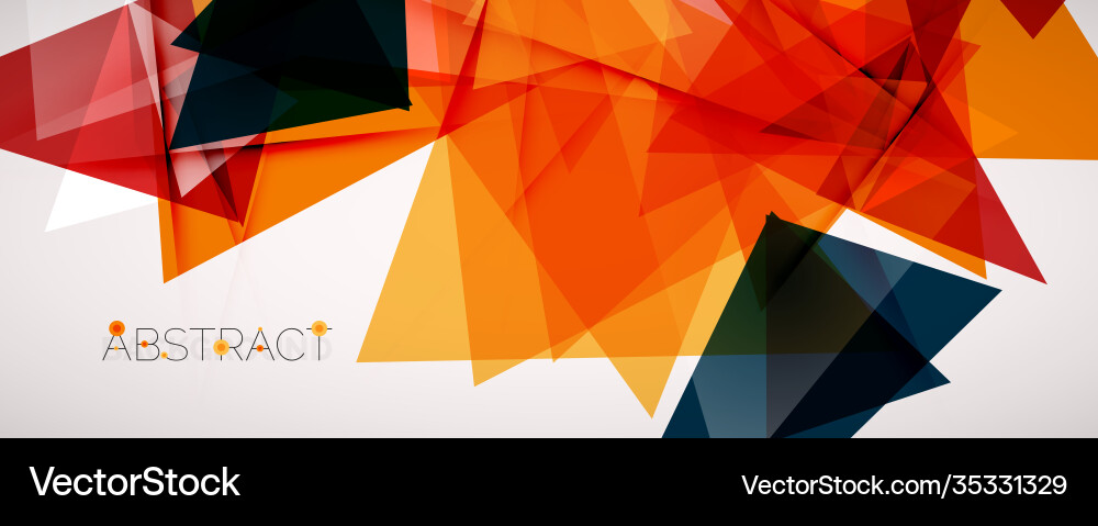 Geometric abstract background color triangle Geometric abstract background color triangle vector image