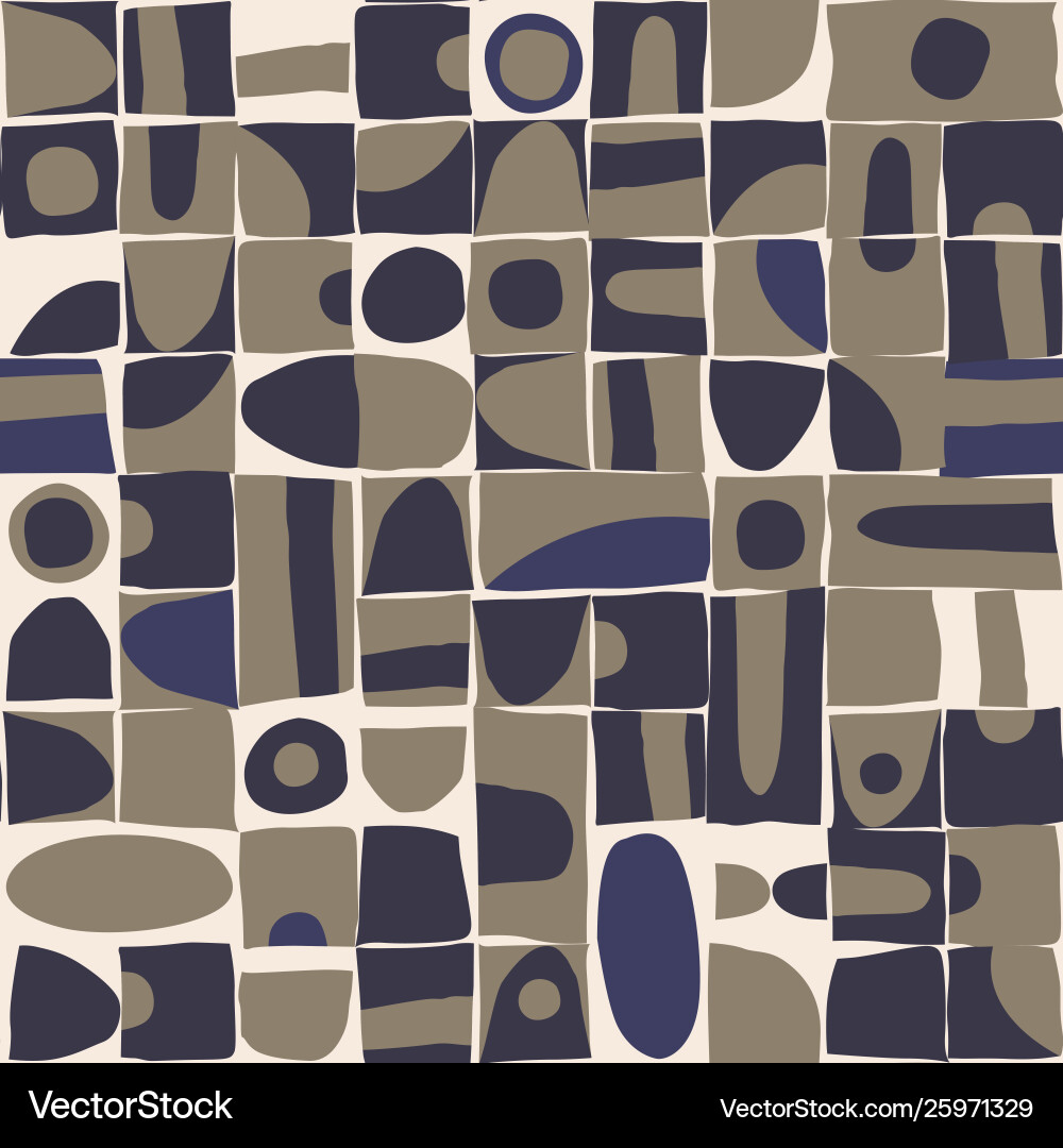 Geometric Shapes Pattern - Bold & Colorful Vector Image