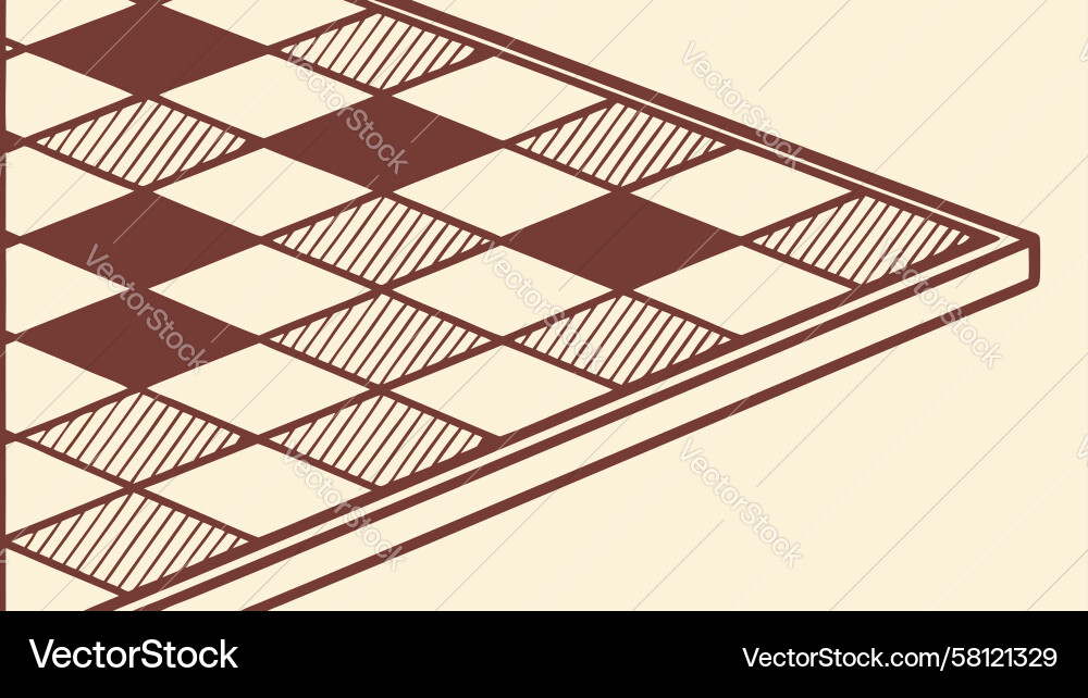 Isometric Checkerboard Grid Pattern Vector Image