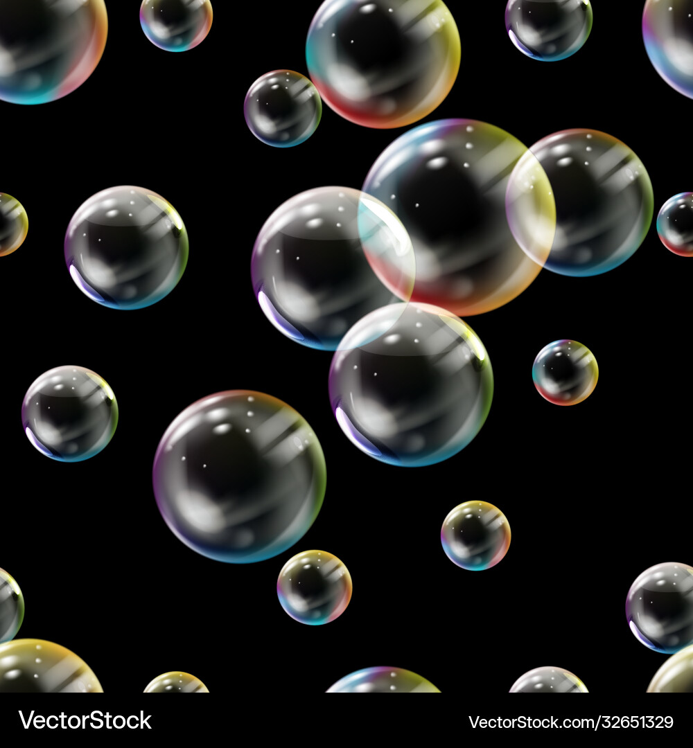 Seamless pattern with colored bubbles Seamless pattern with colored bubbles vector image