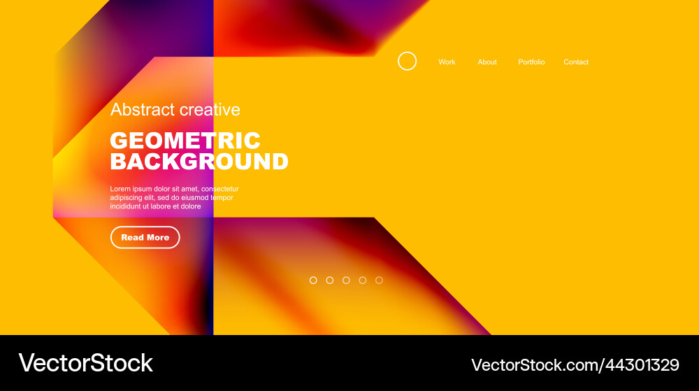 Triangles with fluid gradients abstract landing Triangles with fluid gradients abstract landing Vector Image