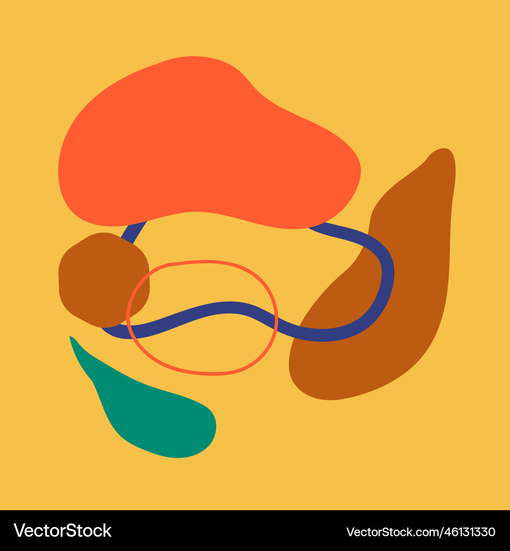 Abstract modern card in flat style with uneven Abstract modern card in flat style with uneven Vector Image