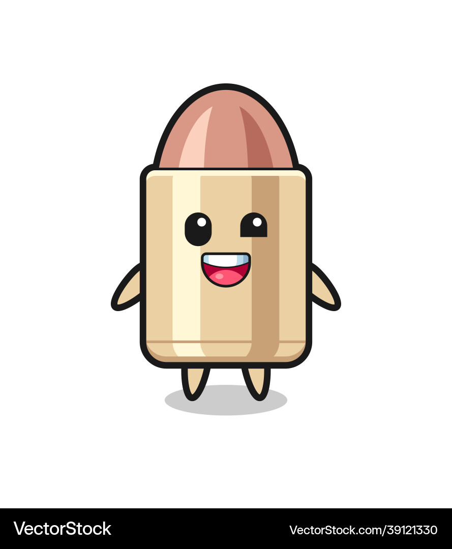 An bullet character with awkward poses An bullet character with awkward poses vector image