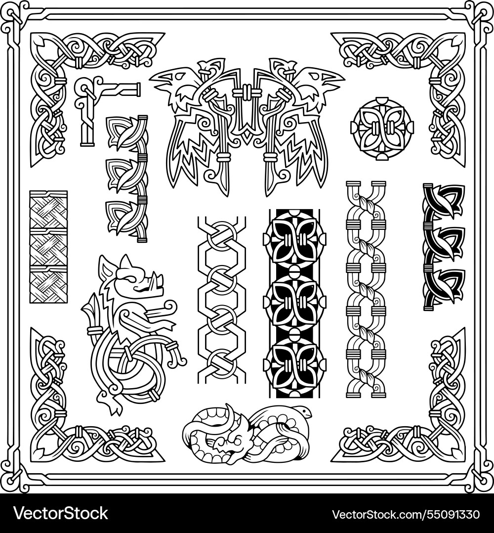Ancient celtic patterns Vector Image