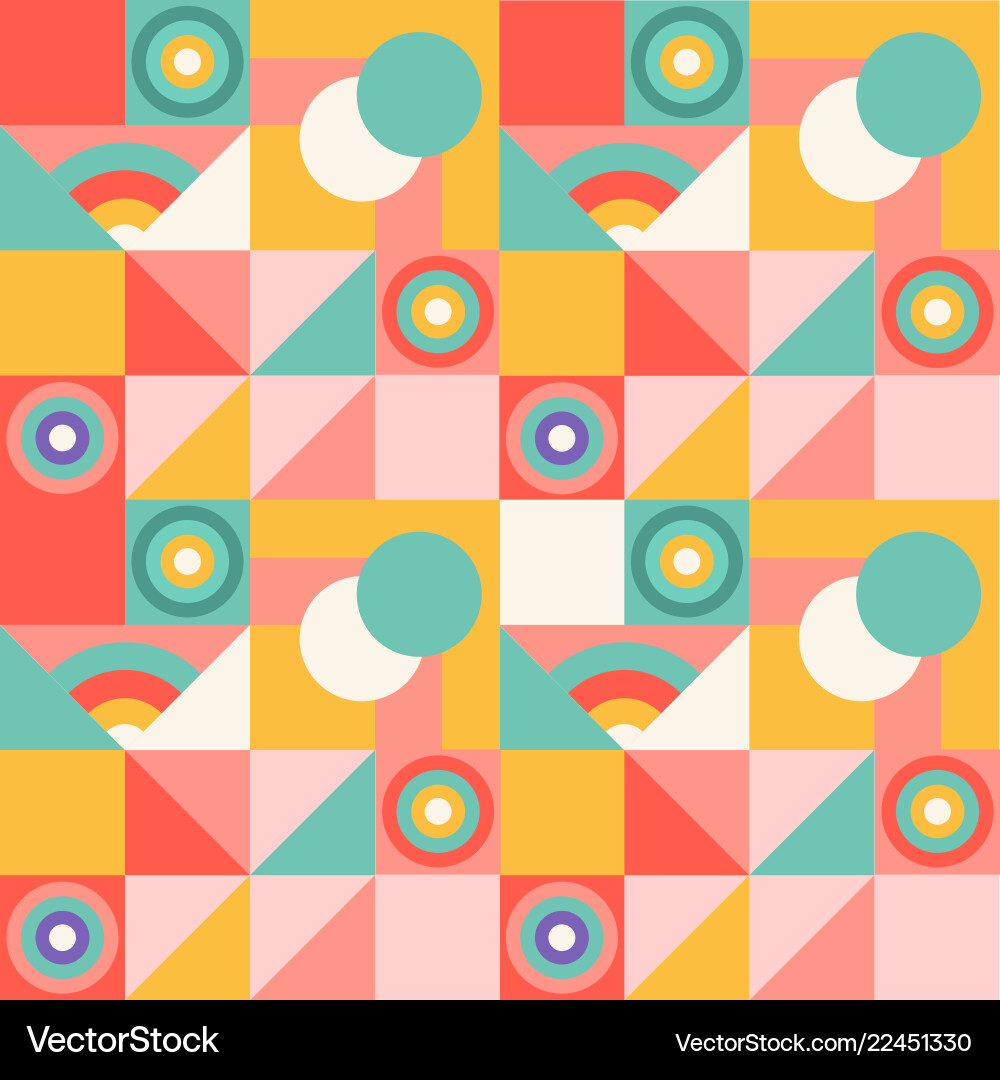 Bold Geometric Pattern Vector Image