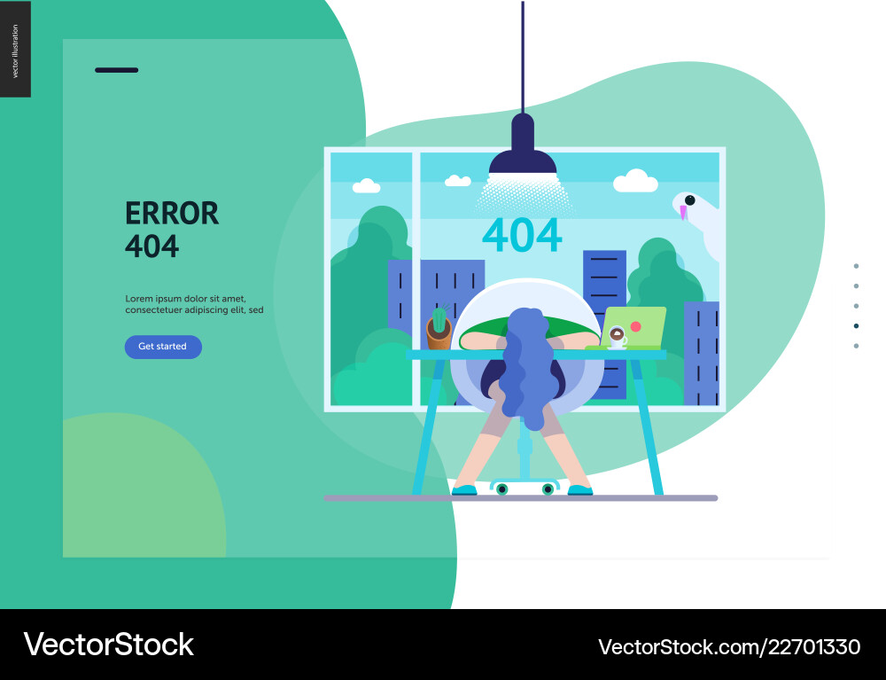 Business series - error 404 web template Business series - error 404 web template vector image