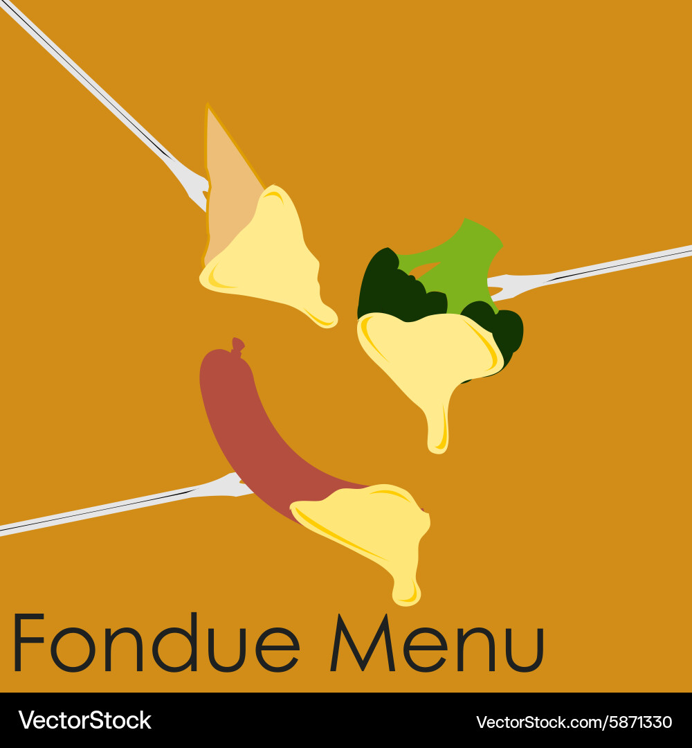 Colored background with hot cheese and text vector image