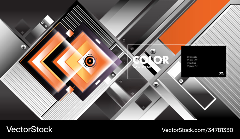 Colorful geometric background dynamic shapes Vector Image