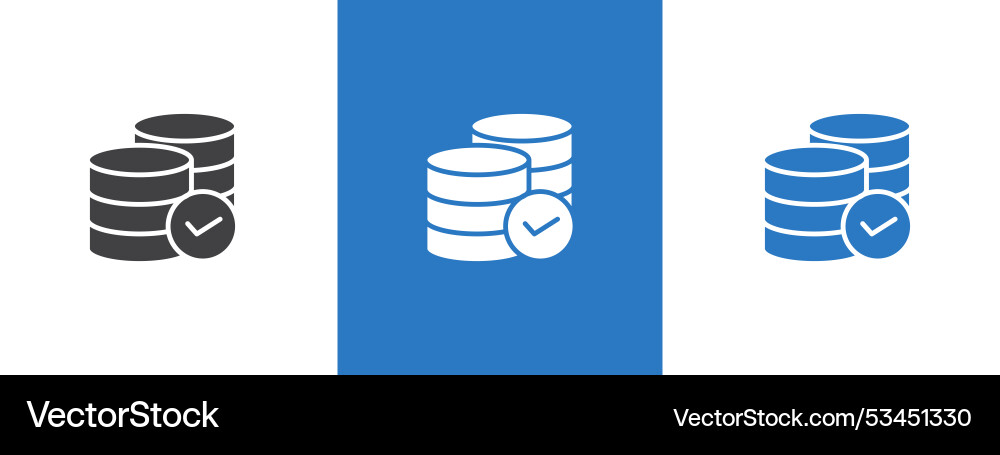 Data storage icon thin line Data storage icon thin line vector image