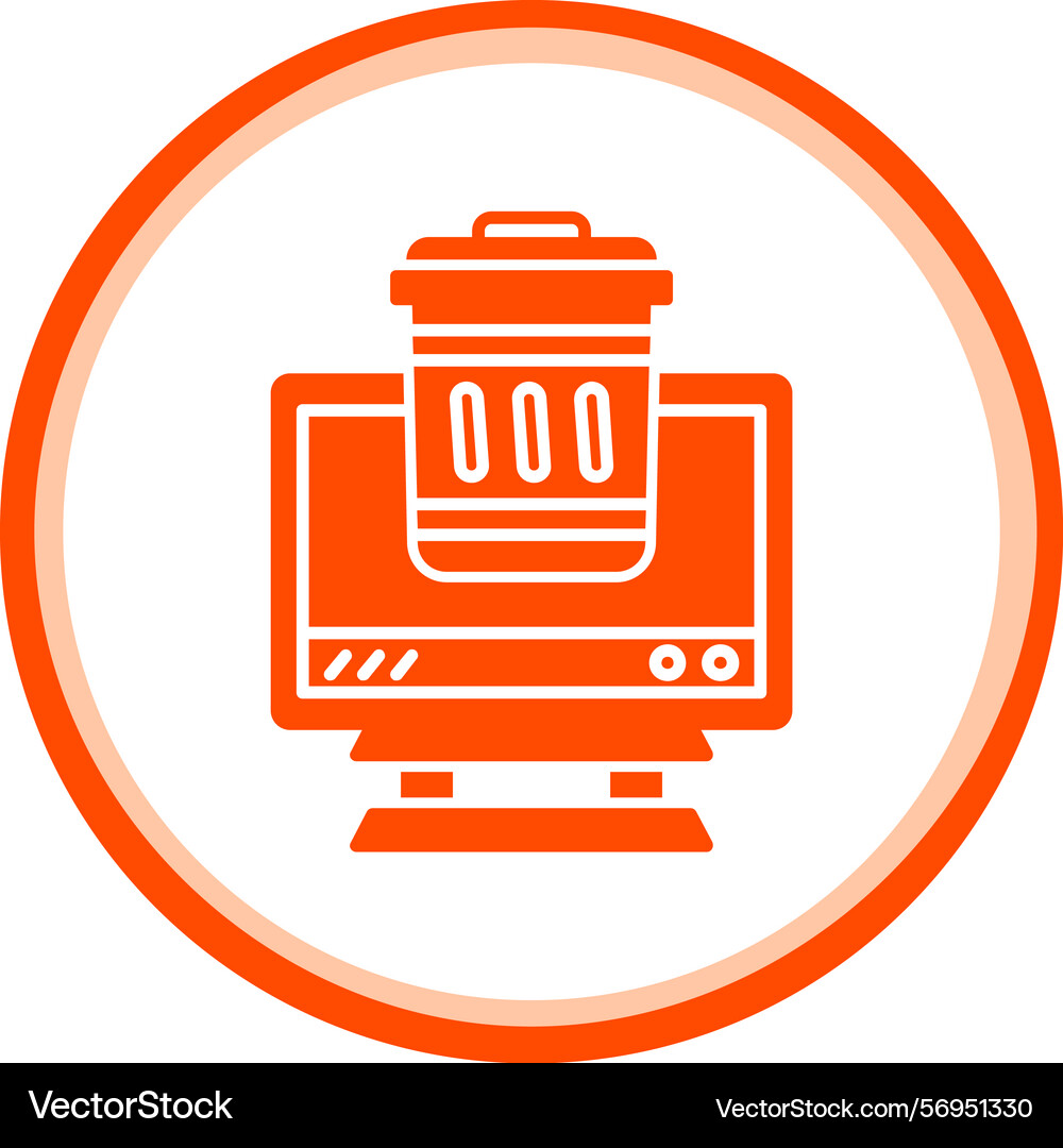 Delete icon vector image