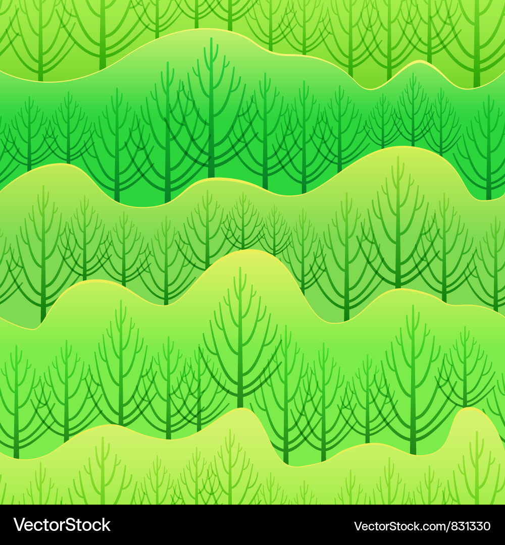 Forest Tree Pattern vector image