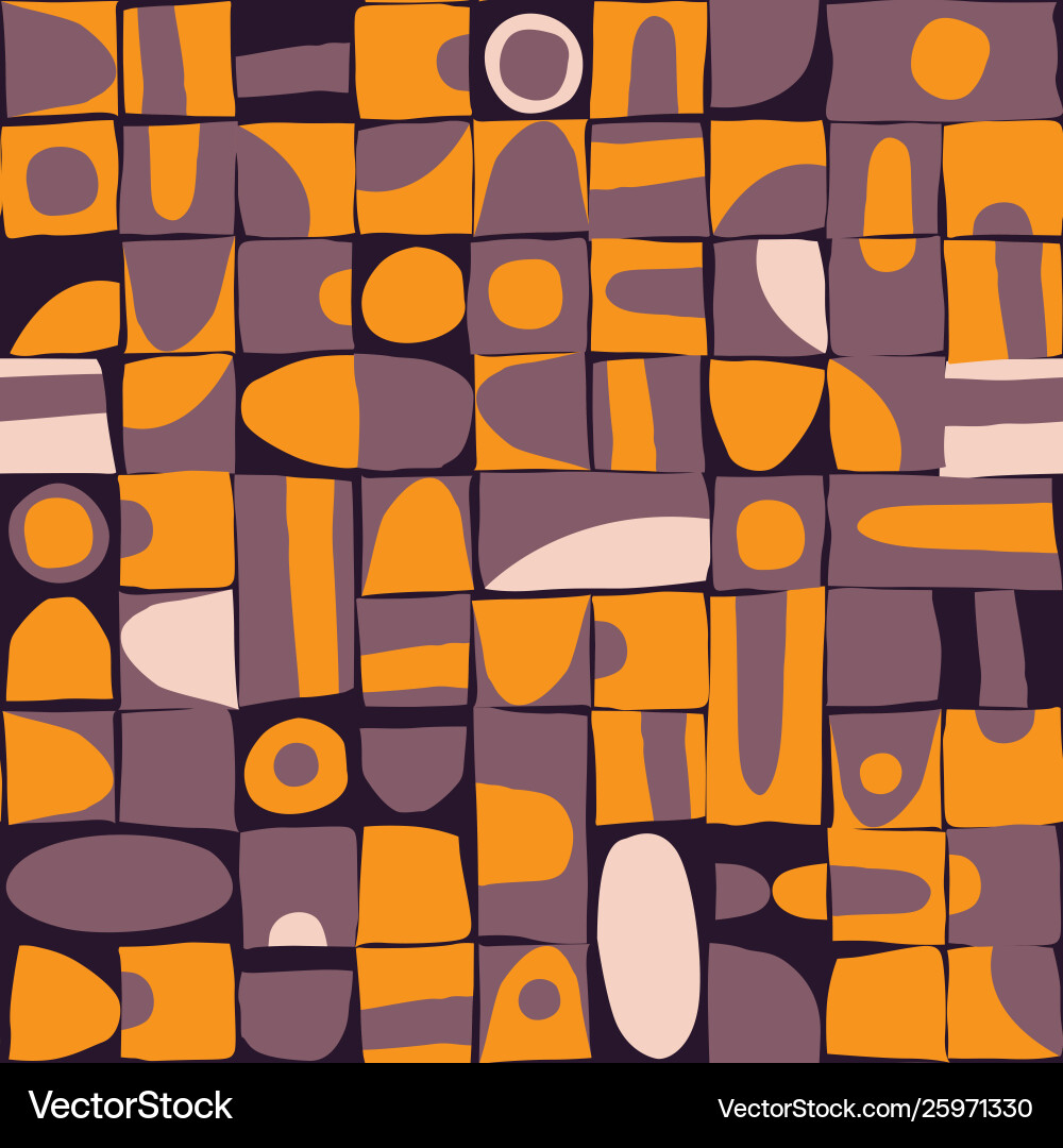Geometric Blocks Pattern vector image
