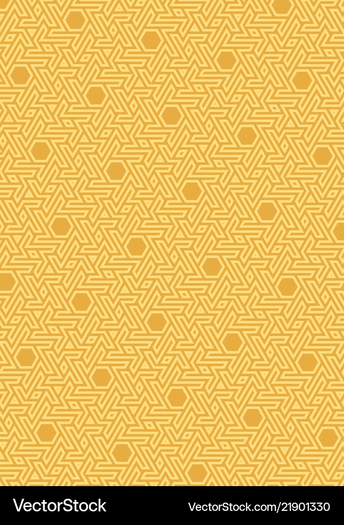 Geometric pattern hexagonal grid vector image