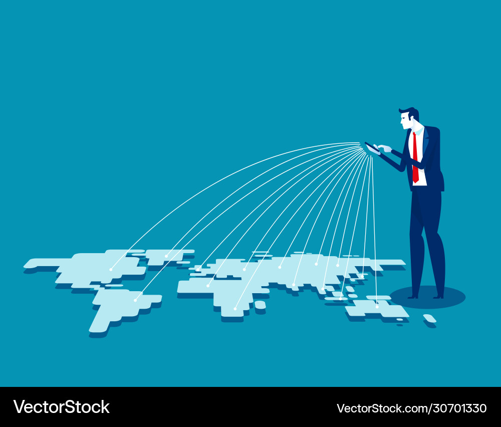 Global Network Connection vector image