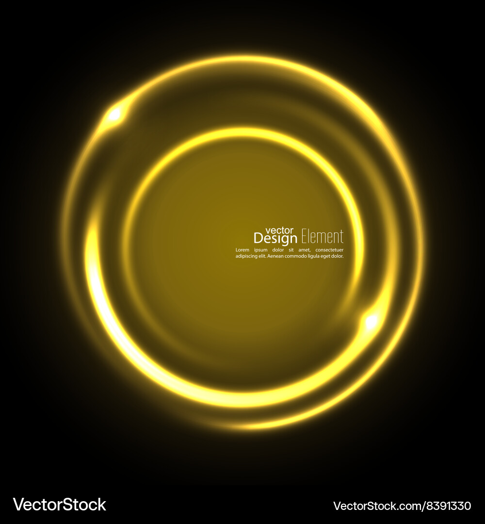 Luminous Swirls & Curves Vector Image
