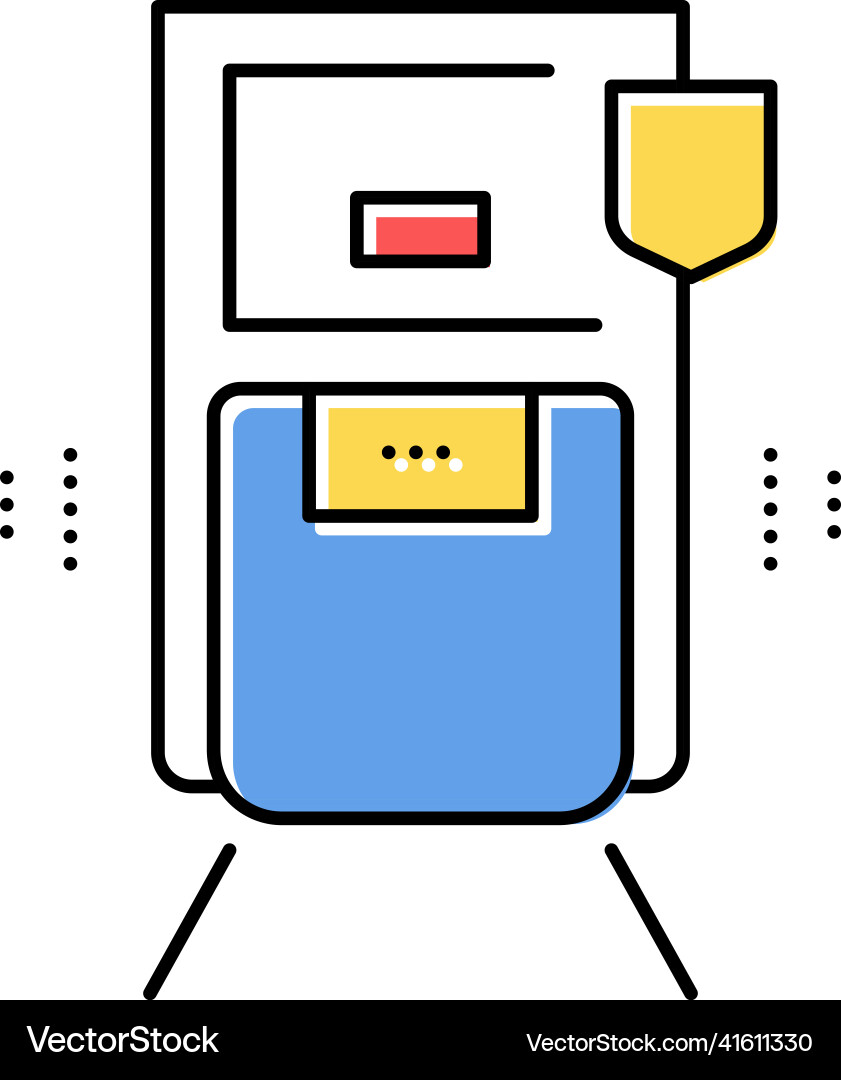 Motion sensor color icon isolated vector image