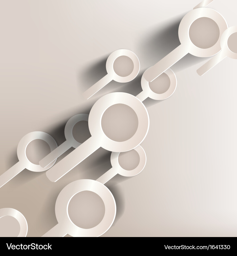 Paper background with search web iconflat design Vector Image